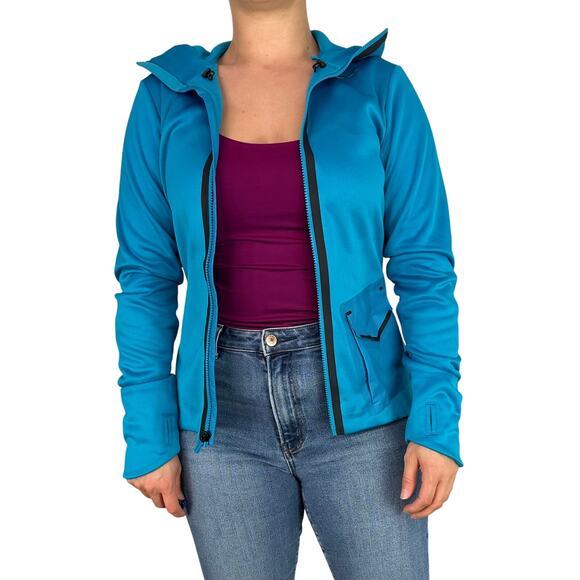 Nike Blue Therma-Fit Hooded Full Zip Up Jacket - Picture 1 of 8